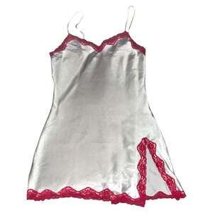 Victoria's Secret early 2000s y2k Silk Lace Babydoll Slip Dress